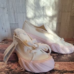 AGE SNEAKERS Low Cut Canvas_White &pink